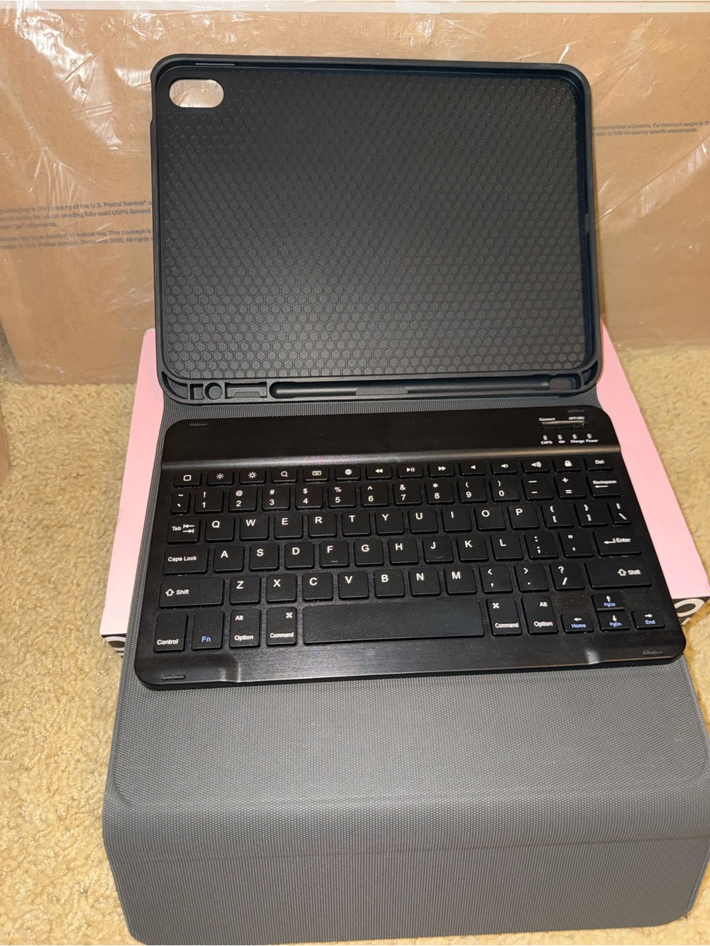 Portable Black Bluetooth Keyboard Case for IPad Air 2